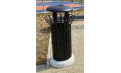 HELIOS ARREDO URBANO SRL - Model AC004C - Litter bin Corona Smog