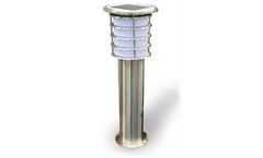 Eco Solar - Model ECO-GLO41 - Stainless Steel Solar Bollard
