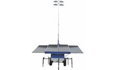ESL - Model ECO-SLT-1200M-100-4 - Mobile Solar Trailer Lights