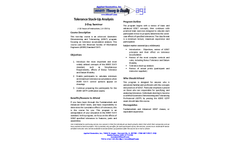 Tolerance Stack-Up Analysis 2-Day Seminar - Brochure