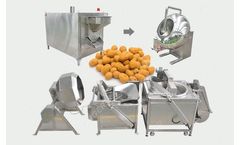 LFM - 400 kg/h Industrial Peanut Coating and Frying Line Machine