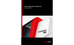 Analytik Jena - Model contrAA 800 Series - Multi-Element Analysis Analyzer - Brochure
