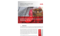 Speciation of arsenic in apple juice by LC-ICP-MS