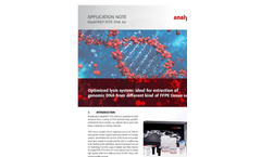 Optimized Lysis System: Ideal for Extraction of Genomic DNA from Different Kind of FFPE Tissue Samples - Application Note