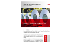 Analysis of Metal Alloys Using LA-ICP-MS - Special Application Note