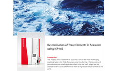 Determination of Trace Elements in Seawater using ICP-MS