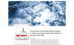 Determination of Adsorbable Organic Halogens in Highly Saline Water Samples after Solid Phase Extraction (SPE-AOX)