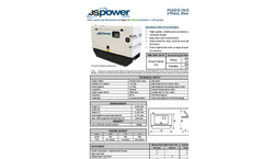 Model 9kVA - 20kVA - Three Phase Diesel Generator Brochure