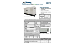 Model 45kVA - 250kVA - Three Phase Diesel Generator Brochure