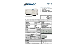 Model 300kVA - 650kVA - 3 Phase Diesel Generator Brochure