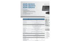 Model ADVR-1640H1H - Video Recorder Brochure