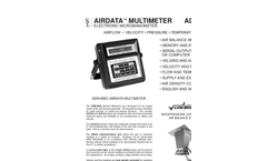 AirData - Model ADM-860C - Electronic Multimeter - Brochure