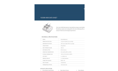 Fusion - Model 6000X - Syringe Pump - Specification Sheet