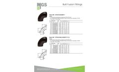  	MGS - Model PE100 - Butt Fusion Fittings - Brochure