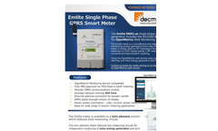 Emlite - Model EMA1 - Single Phase GPRS Smart Meter - Brochure
