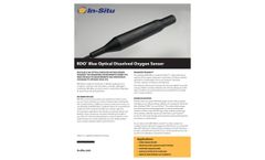 In-Situ Process - Model RDO Blue - Optical Rugged Dissolved Oxygen Sensor - Brochure