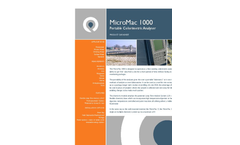 MicroMac 1000 Portable Single or Multiparameter Colorimetric Analyser Overview Brochure