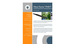 WaterTechw2 pH8000 Combined Sensor for pH, Redox and Temperature Monitoring Specifications