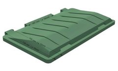 ROTOGRAN - Double Walled Plastic Lid for Waste Bins and Containers 660 and 770 Litres