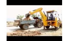 Bull backhoe Loader HD76 in Action - Video