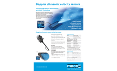 In-Situ - Model 850-AVS - Doppler Ultrasonic Area/Velocity Sensor Brochure