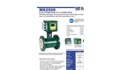 ISOMAG - Model MS2500 - Flange-Style Electromagnetic Flow Meter Sensor Brochure