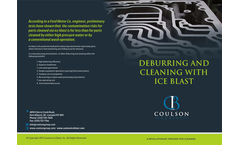 Coulson Ice Blast Deburring - Brochure