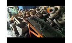 Commercial Tire Shredding Machine | Tire Recycling Plant | Tire Pyrolsysis Plant Video
