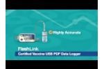 FlashLink Certified Vaccine Data Logger with Glycol Bottle Video