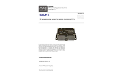 MAE - Model S3SA1S - 3D Accelerometer, 1 V/g - Datasheet