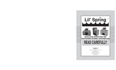 LilSpring - Model 2700 - Multi-Purpose Waterers Brochure