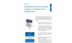 EST Nexis - Model eQP - Total Nitrogen or Sulfur Combustion Analyzer - Brochure