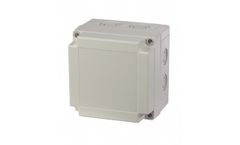 Fibox - Model MNX UL PCM 125/125 G - Opaque Screw Cover Enclosure with Knock-Out Base