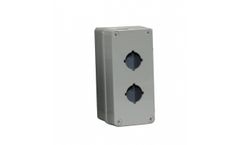 Fibox - Model UL PBPC D 85 G 2 - Polycarbonate Pushbutton Enclosure with Opaque Cover