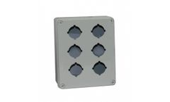 Fibox - Model UL PBPC M 95 G 6 - Polycarbonate Pushbutton Enclosure with Opaque Cover