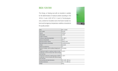 BEA 120/300 Drying- or Heating Oven - Datasheet