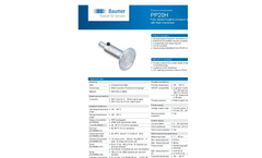 Baumer - Model OXM100-R05V.001 - Smart Profile Sensor -  Brochure