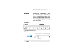 Ospura - Model 24-100GPD - Residential RO Membrane Elements Brochure