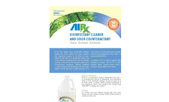 AirxLabs - Model RX 15 - Concentrated Disinfectant Cleaner - Brochure