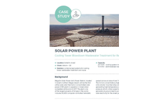 Power plant cooling tower wastewater treatment for reuse 