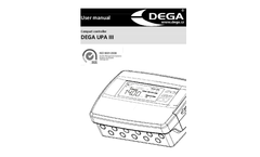 Dega - Model UPA III - Control Panel Brochure