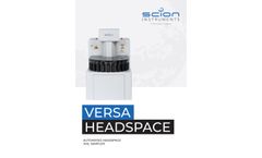 Scion - Model Versa - Automated Headspace Vial Sampler - Brochure