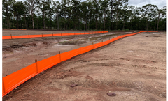 Earthmate - Model Basalfab Hi-Vis - Orange Silt Fence or Safety Fence i