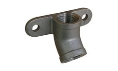 SMB hogflo - Model EBSS45 - 45° Stainless Steel Elbow with Plate