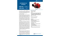 PBS - Model AOH-M(E) - Monoblock Oil Burners - Datasheet