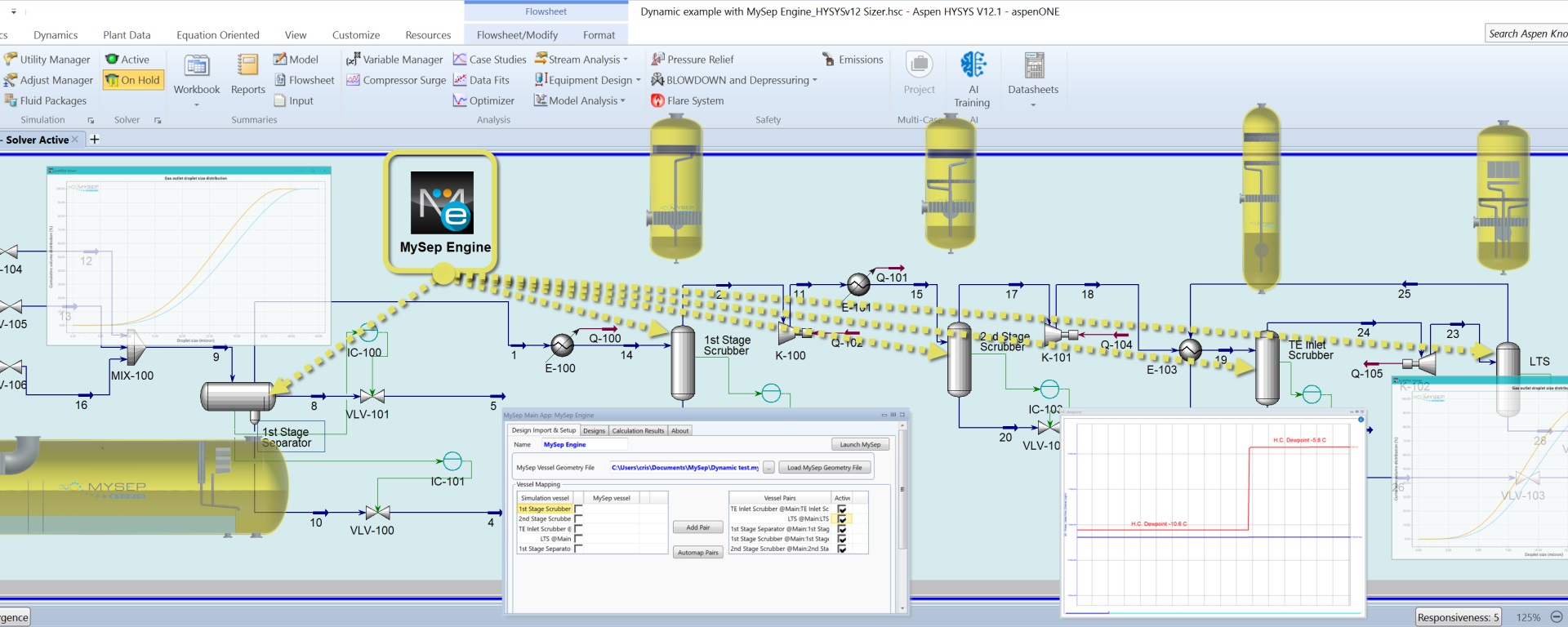 MySep Engine Digital Twin Process Simulation Modeling Software